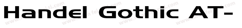 Handel Gothic AT字体转换